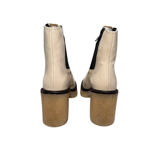 NIB! Free People Leather James Chelsea Chunky Boot in White - Size EU 39 - Picture 9 of 13